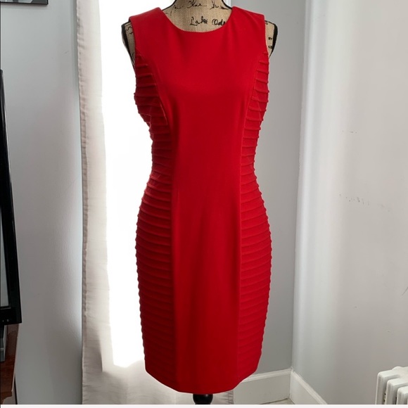 Calvin Klein Dresses & Skirts - Calvin Klein 🛩 red dress size 10
